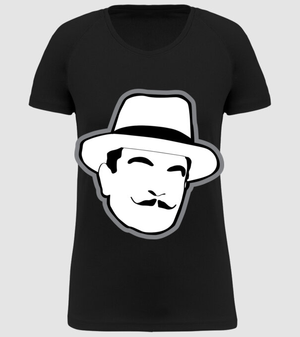Hercule Poirot minta fekete pólón