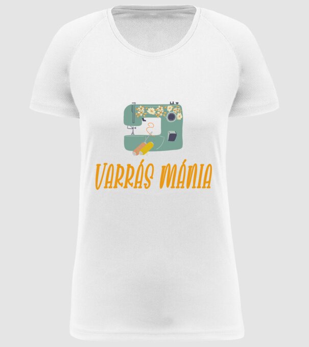 varrás_mánia minta fehér pólón
