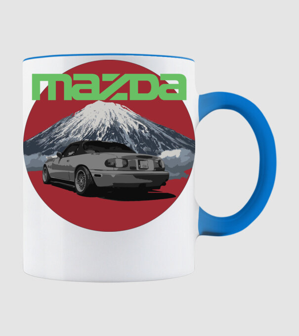 Mazda Spirit minta világoskék pólón