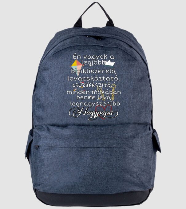 Legnagyszerűbb nagypapa minta farmerkék pólón