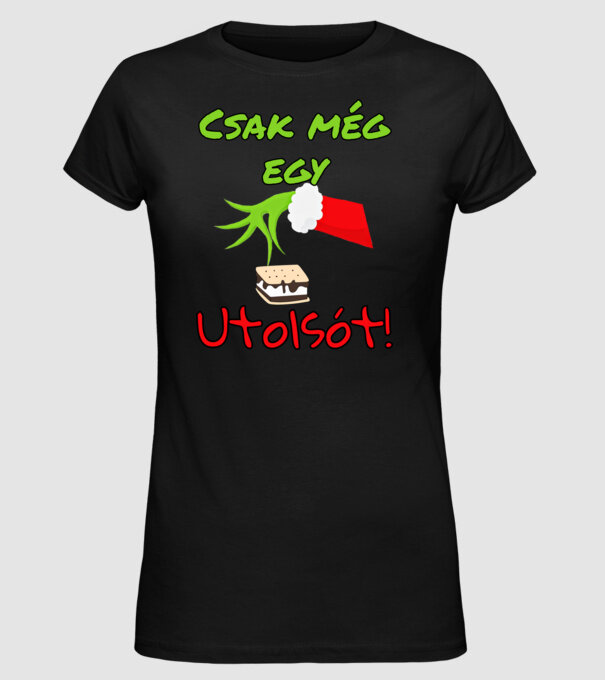 Csak még egy utolsót minta fekete pólón