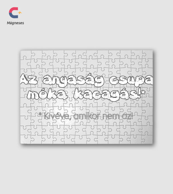Anyaság móka kacagás minta fehér pólón