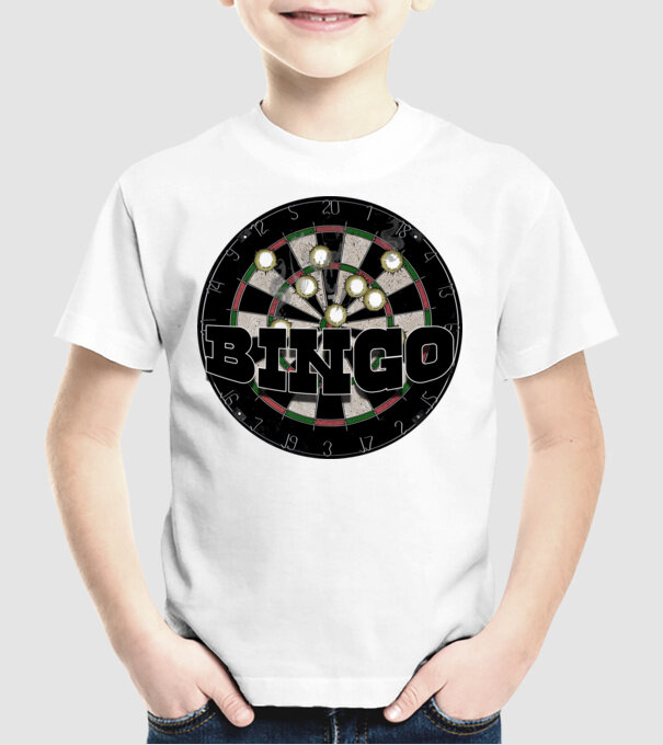Bingo minta fehér pólón