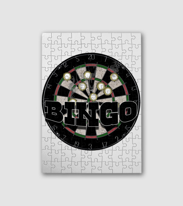 Bingo minta fehér pólón