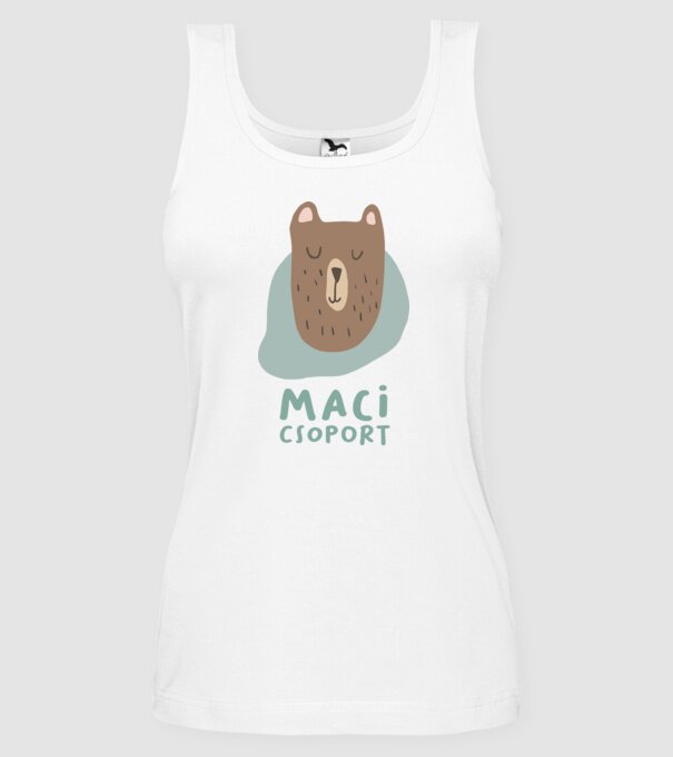 Maci Csoport - ovis póló minta fehér pólón