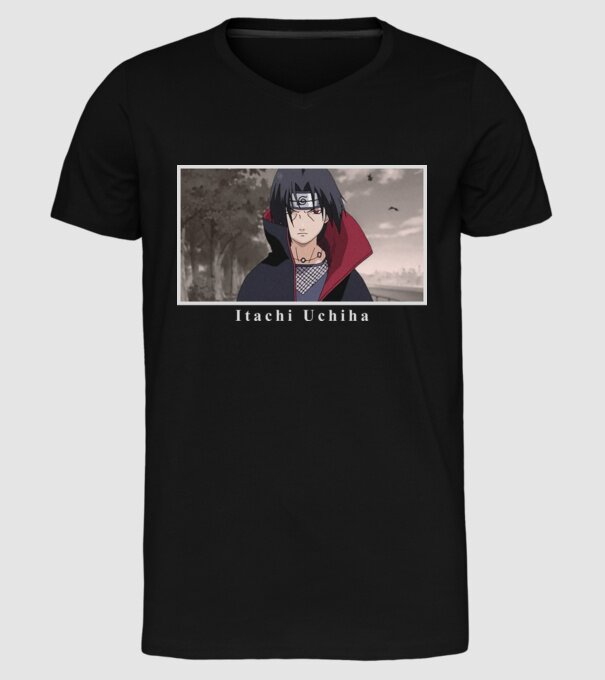 Itachi minta fekete pólón