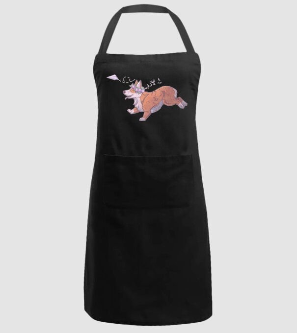 corgi minta minta fekete pólón