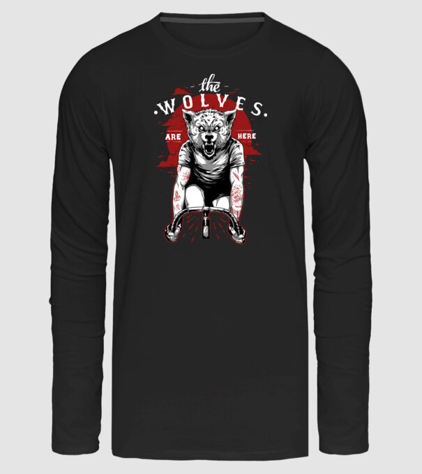 The Wolves minta fekete pólón