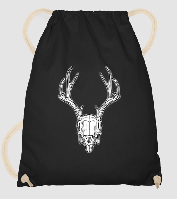 Jackalope minta fekete pólón
