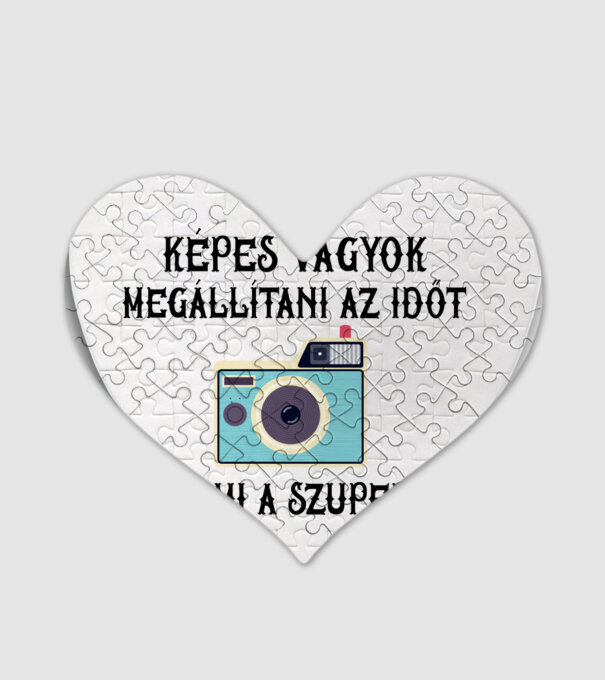 Szupererős fotós 1 minta fehér pólón