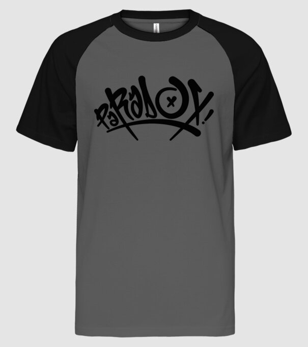 paradox_logo_black_rgb minta szürke/fekete pólón