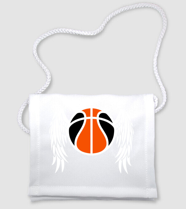 Basket Wing minta fehér pólón