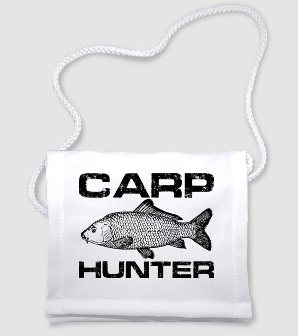 Carp Hunter (Ponty vadász) minta fehér pólón
