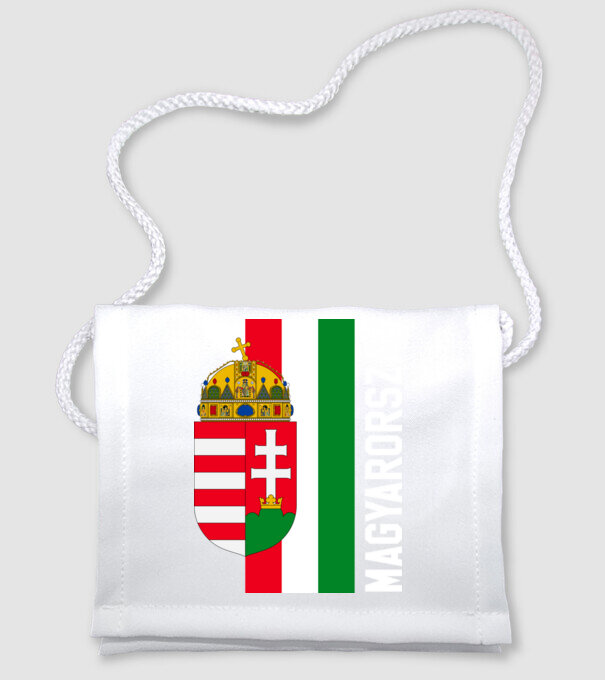 Magyarország (címer és zászló) minta fehér pólón