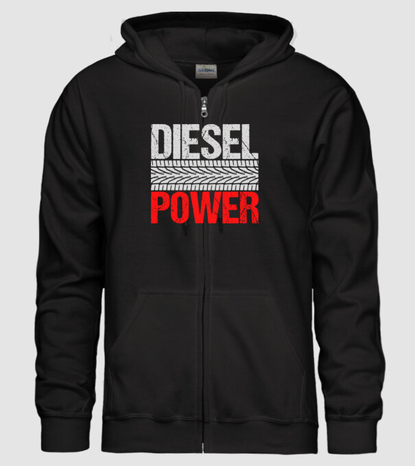 Diesel Power minta fekete pólón