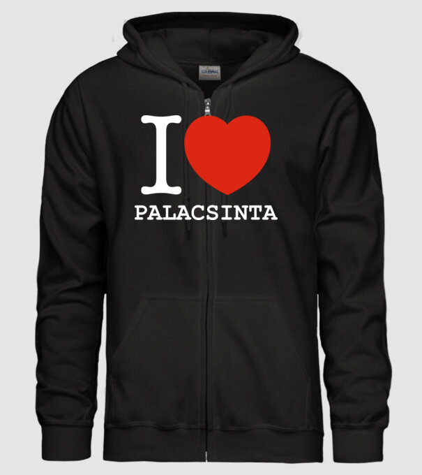 I Love palacsinta minta fekete pólón