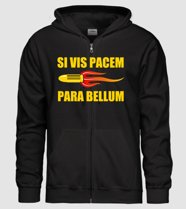 Si Vis Pacem Para Bellum  minta fekete pólón