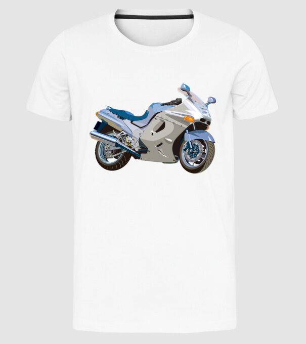 Moto GP minta fehér pólón