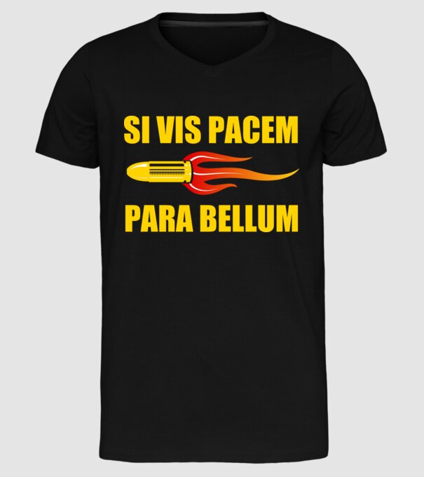 Si Vis Pacem Para Bellum minta fekete pólón