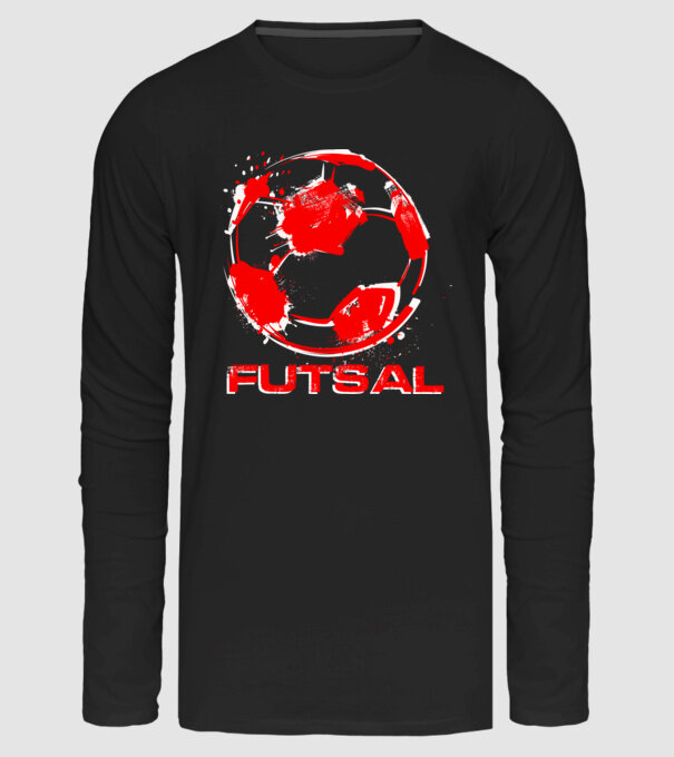 Futsal minta fekete pólón