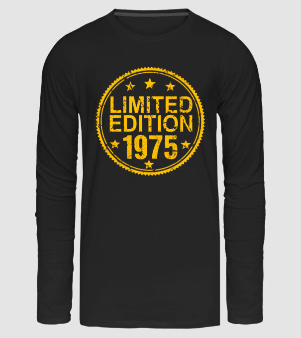 Limited Edition 1975 minta fekete pólón