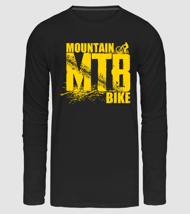 MTB minta fekete pólón