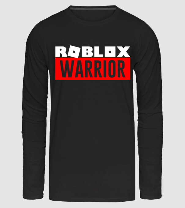 Roblox Warrior minta fekete pólón