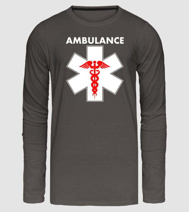 Ambulance minta sötétszürke pólón