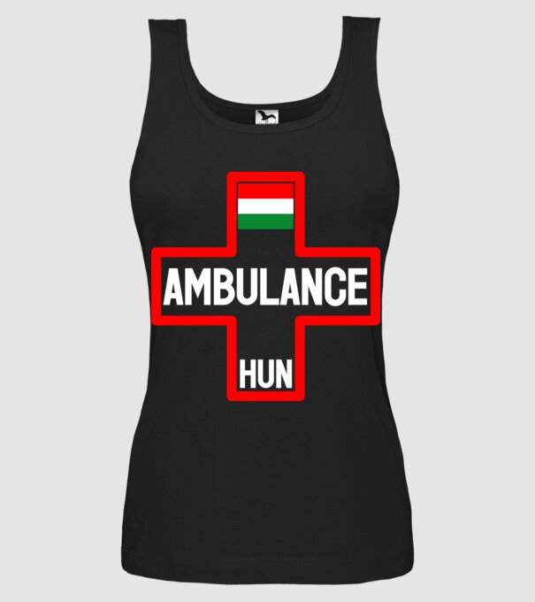 Ambulance HUN minta fekete pólón