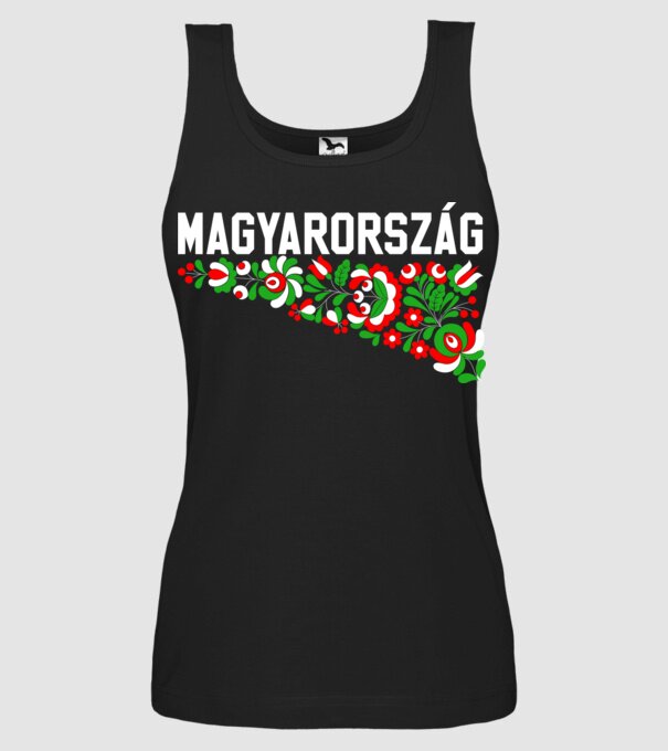 Magyarország minta fekete pólón