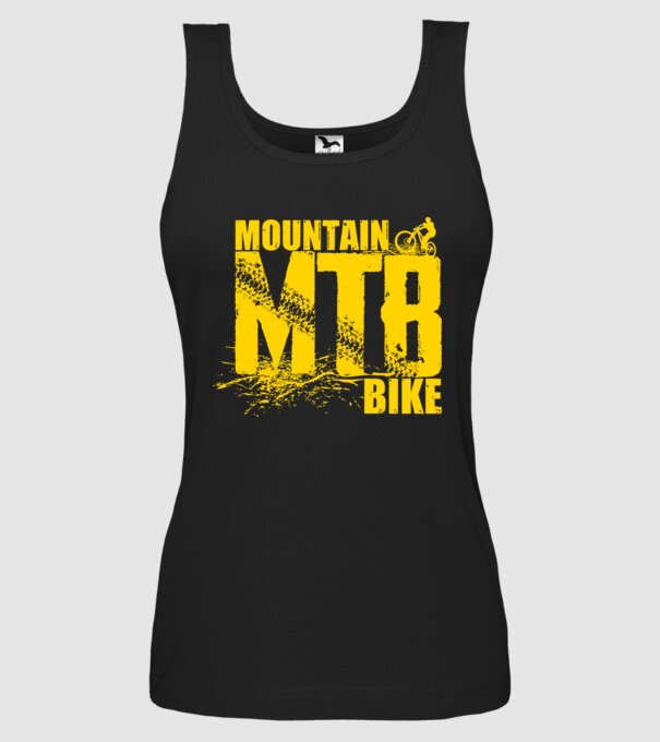 MTB minta fekete pólón