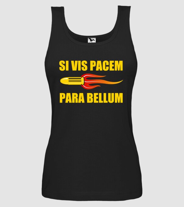 Si Vis Pacem Para Bellum  minta fekete pólón