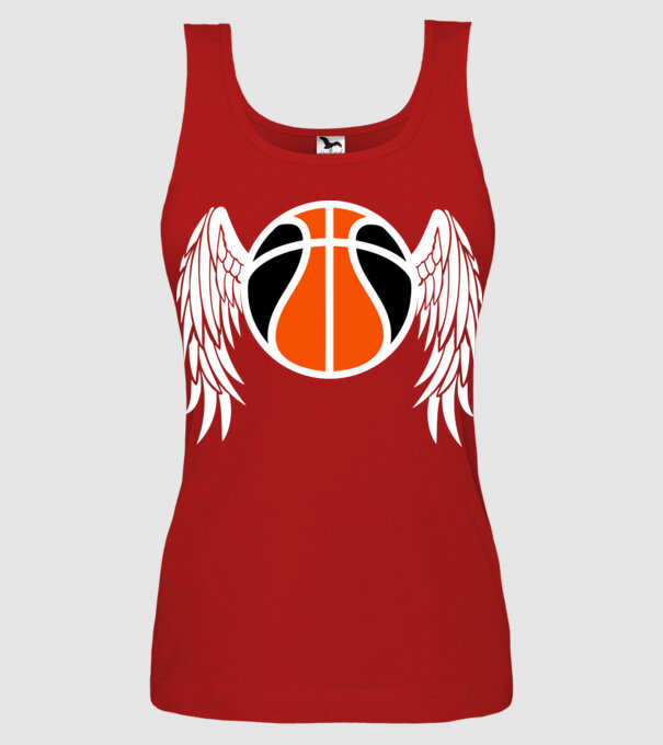 Basket Wing minta piros pólón
