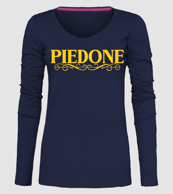 Piedone  minta sötétkék pólón