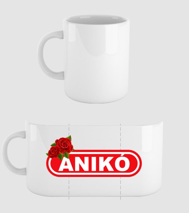 Anikó minta fehér pólón