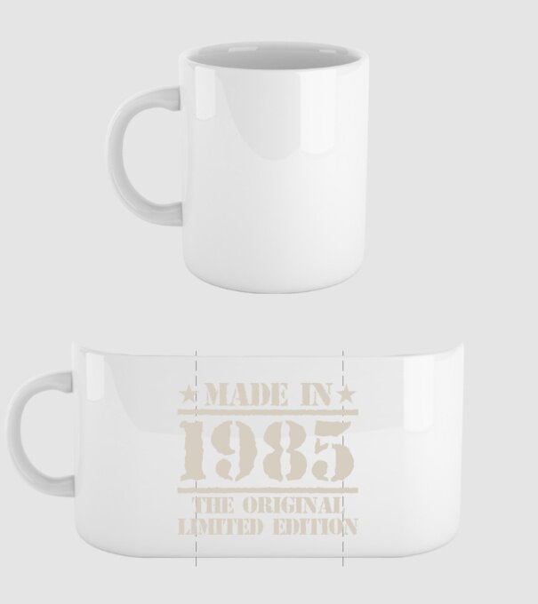 Made in 1985 minta fehér pólón