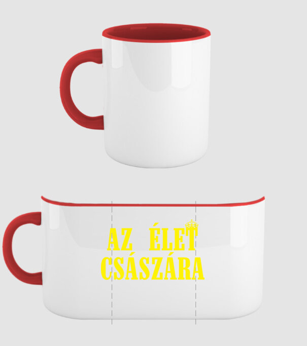 Az élet császára  minta piros pólón