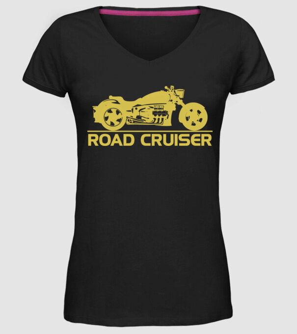 Road Cruiser minta fekete pólón