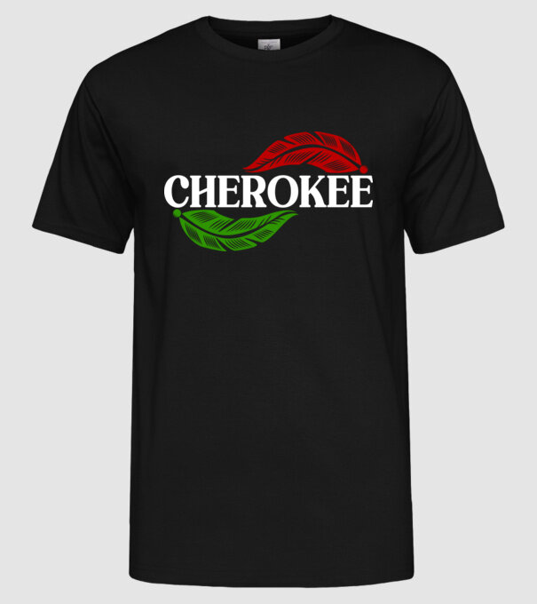Cherokee (Jeep) minta fekete pólón