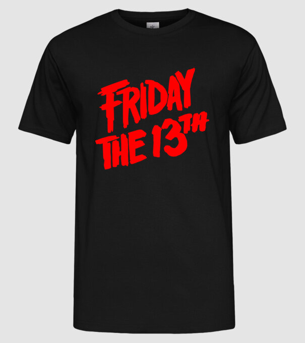 Friday the 13th minta fekete pólón
