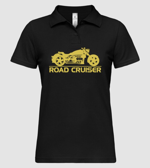 Road Cruiser minta fekete pólón