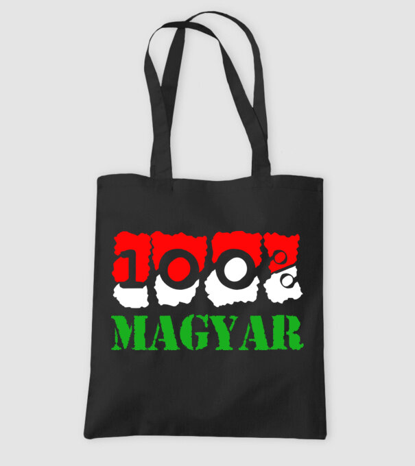 Tökéletes Magyar minta fekete pólón