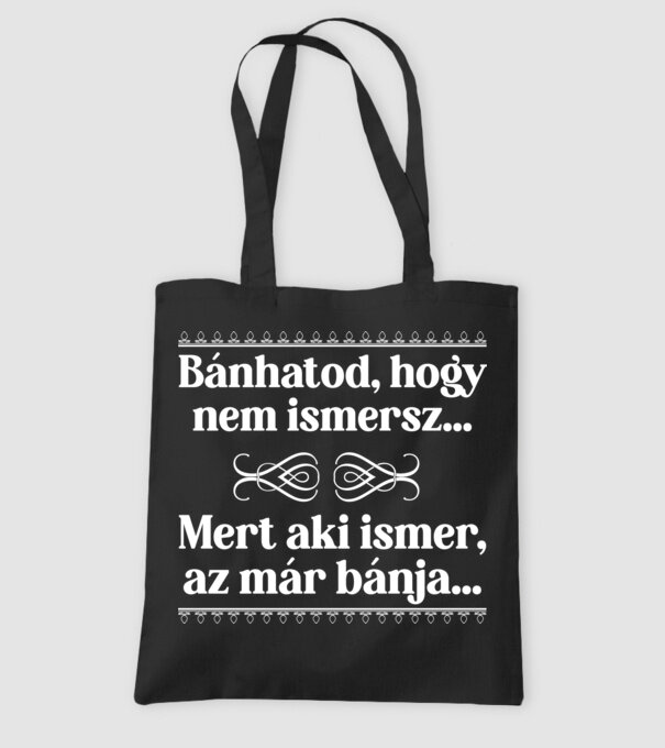 Bánhatod minta fekete pólón