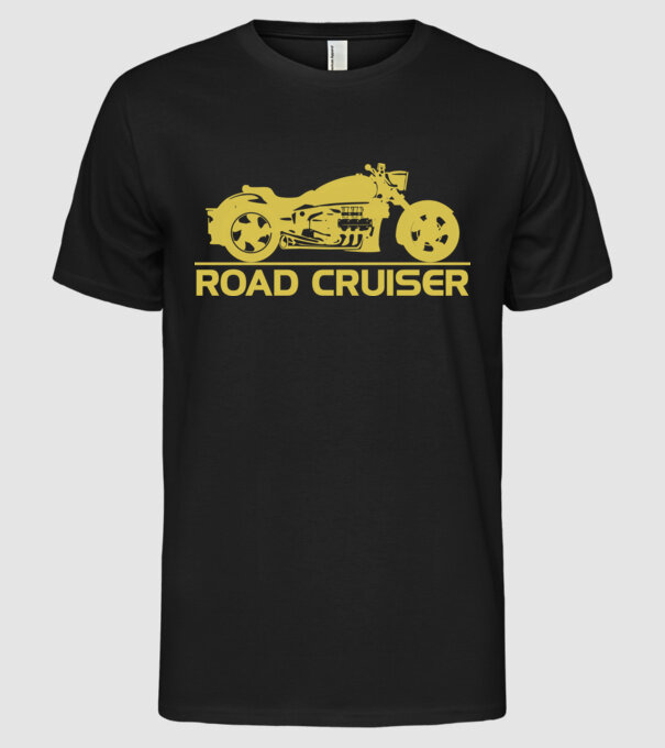 Road Cruiser minta fekete pólón
