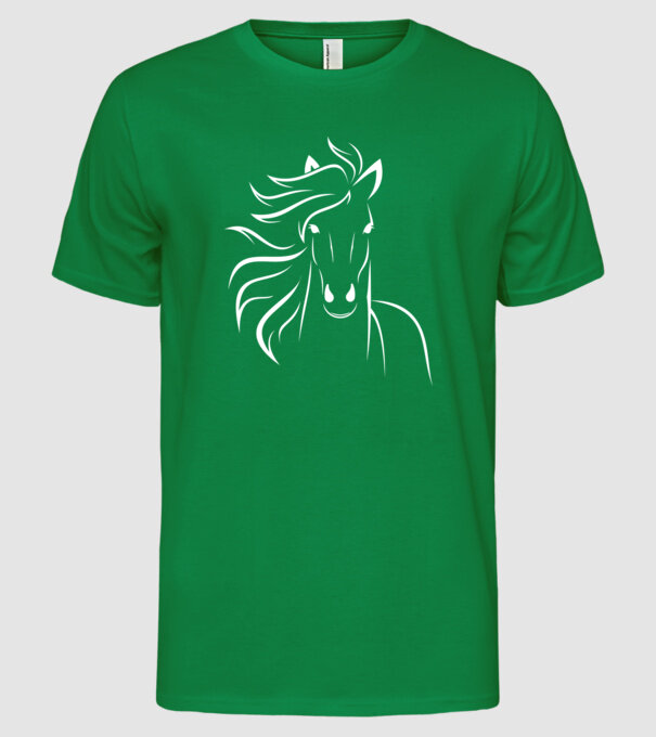 Tribal Mustang minta zöld pólón