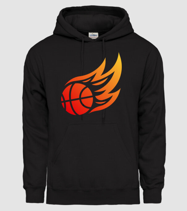 FireBall minta fekete pólón