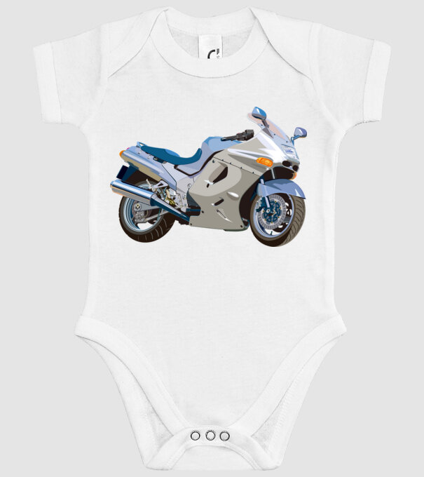 Moto GP minta fehér pólón