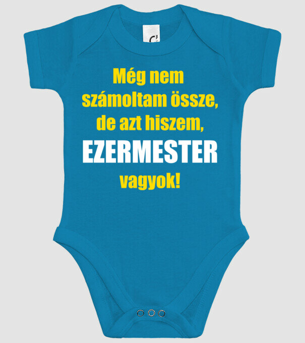 Ezermester vagyok minta türkiz pólón