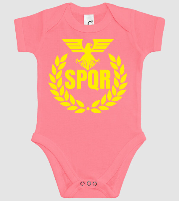 SPQR  minta rózsaszín pólón