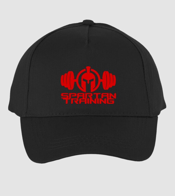 Spartan Training minta fekete pólón